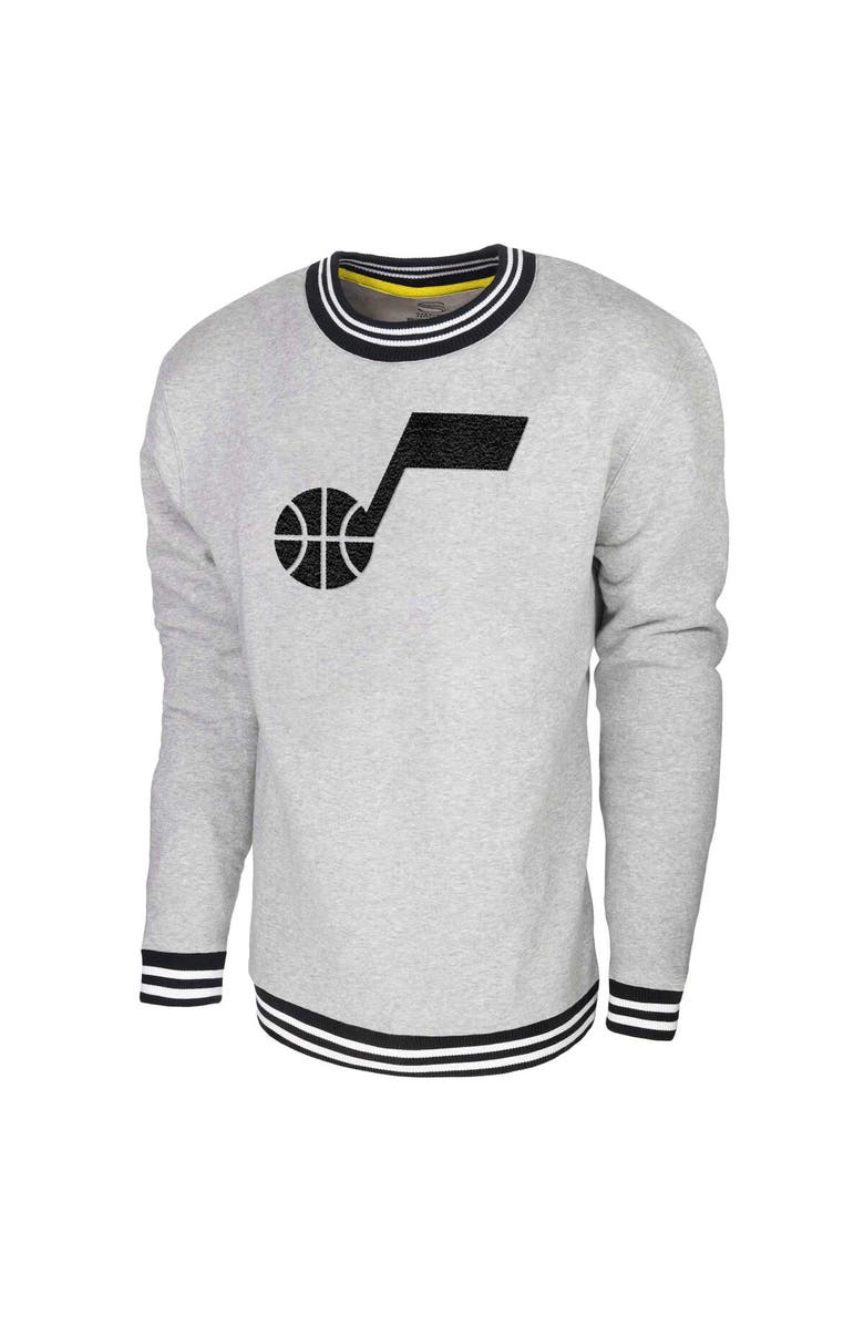 Stadium Essentials Men's Stadium Essentials Heather Gray Utah Jazz Club Level Pullover Sweatshirt, Alternate, color, Heather Gray