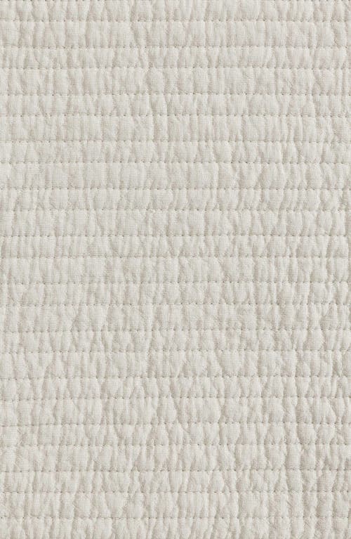 Nautica Seashore Stitch King Quilt Sham Set In Beige