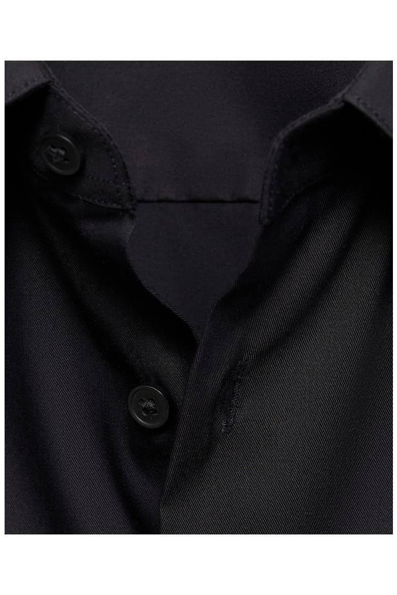 Slim Fit Cotton Button-Up Shirt, Alternate, color, BLACK