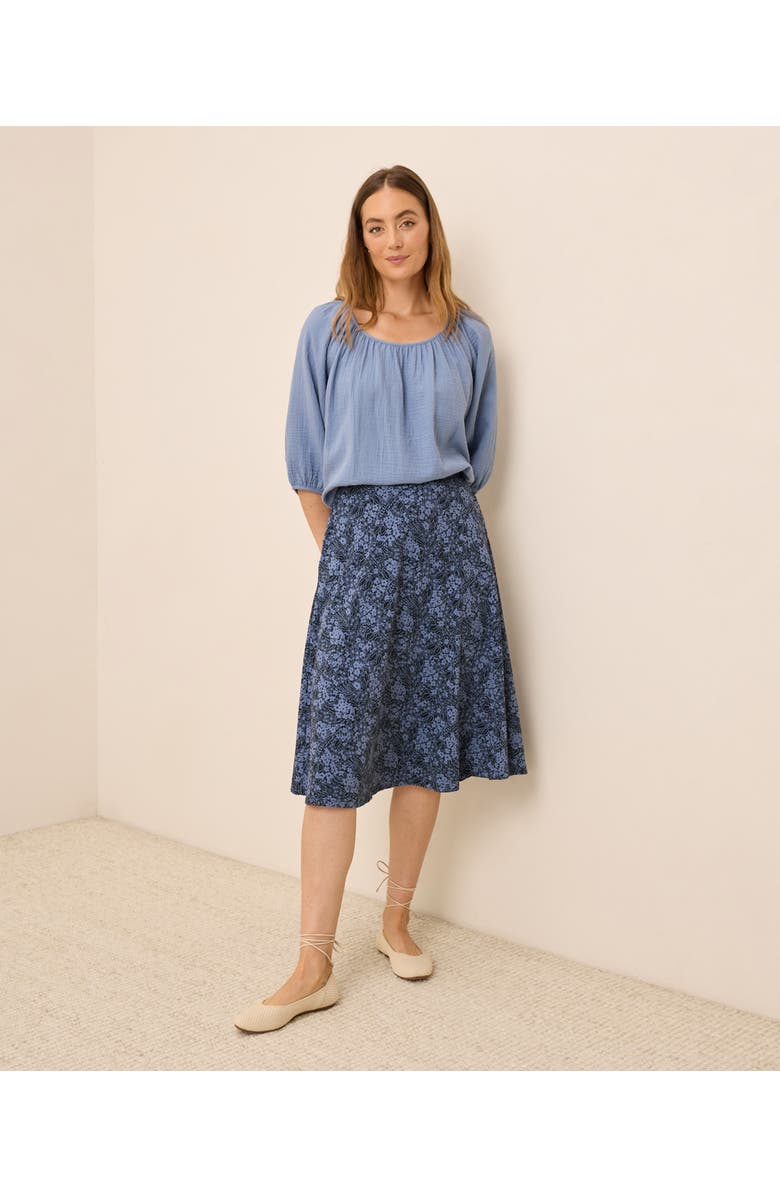 Fit & Flare Midi Skirt