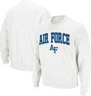 COLOSSEUM Men's Colosseum White Air Force Falcons Arch & Logo Sweatshirt
