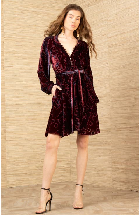 Crystal Velvet Dress