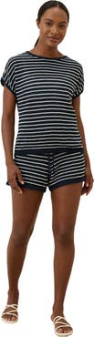 Pact Beachside Linen Crochet Short Made with Organic Cotton