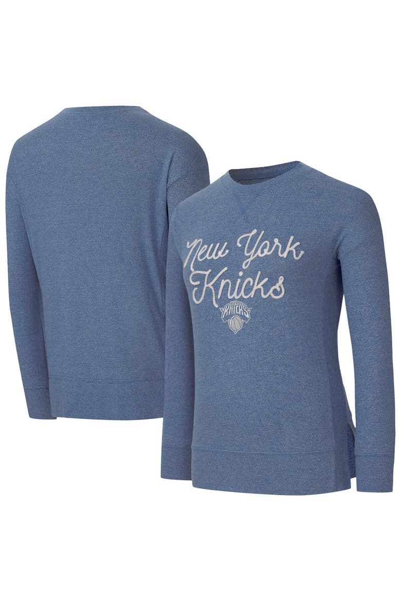 Women's Concepts Sport  Royal New York Knicks Rigor Long Sleeve Jersey T-Shirt, Main, color, Royal