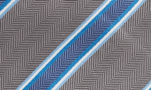 David Donahue Stripe Silk Tie