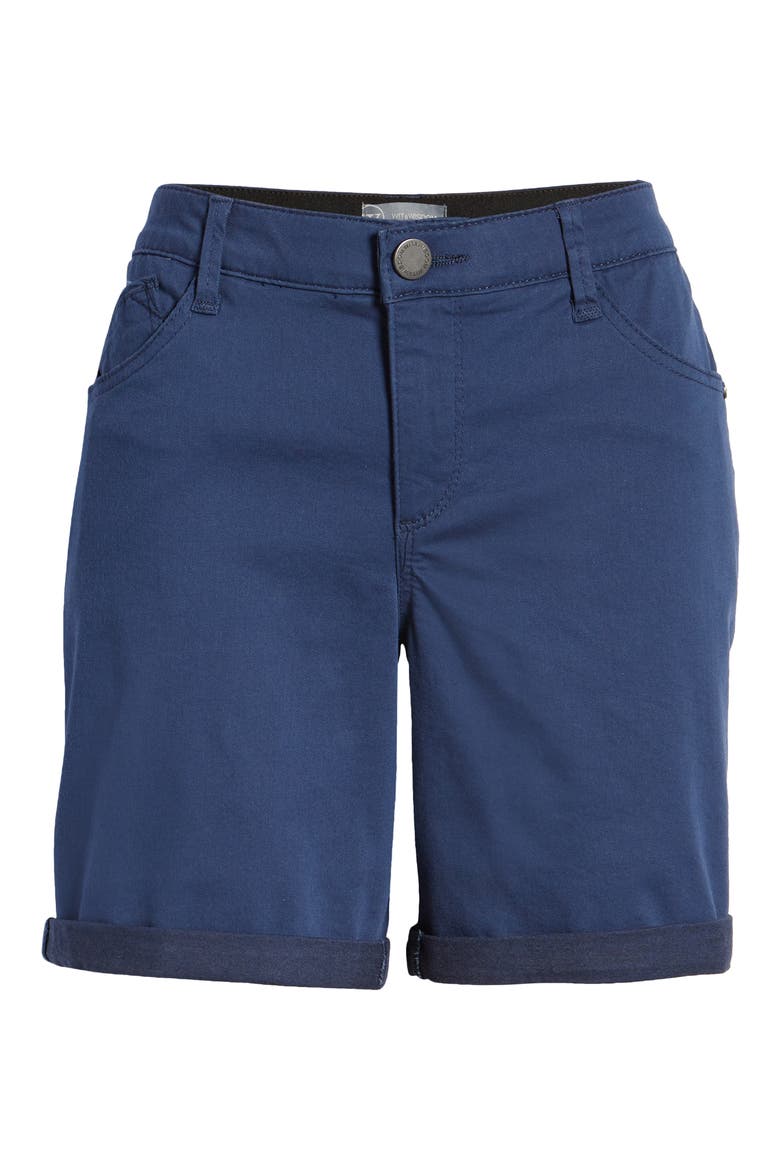 'Ab'Solution Stretch Twill Shorts (Nordstrom Exclusive), Alternate, color, COASTAL BLUE