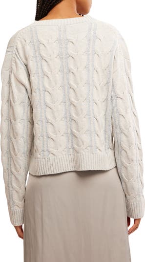 Washed Cable Sweater