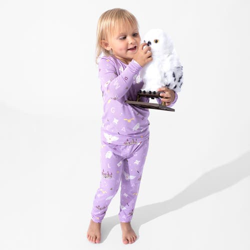 Bellabu Bear Unisex Kids' Hedwig's Magical Mail Set Of 2 Piece Pajamas In Purple