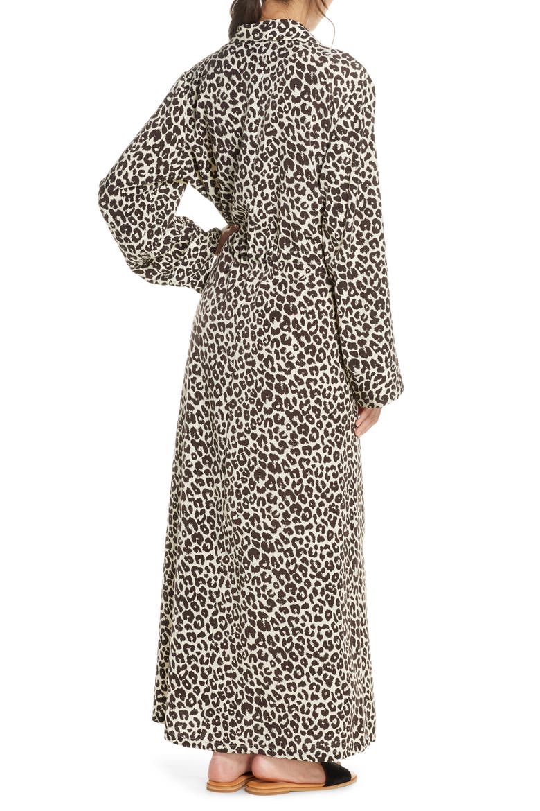 Maxi Cover-Up Wrap (Nordstrom Exclusive), Alternate, color, BROWN GANACHE LEOPARD
