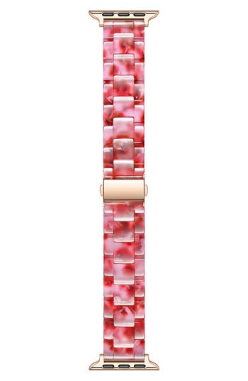 Posh Tech Claire Resin Link Watchband in Cherry at Nordstrom Rack