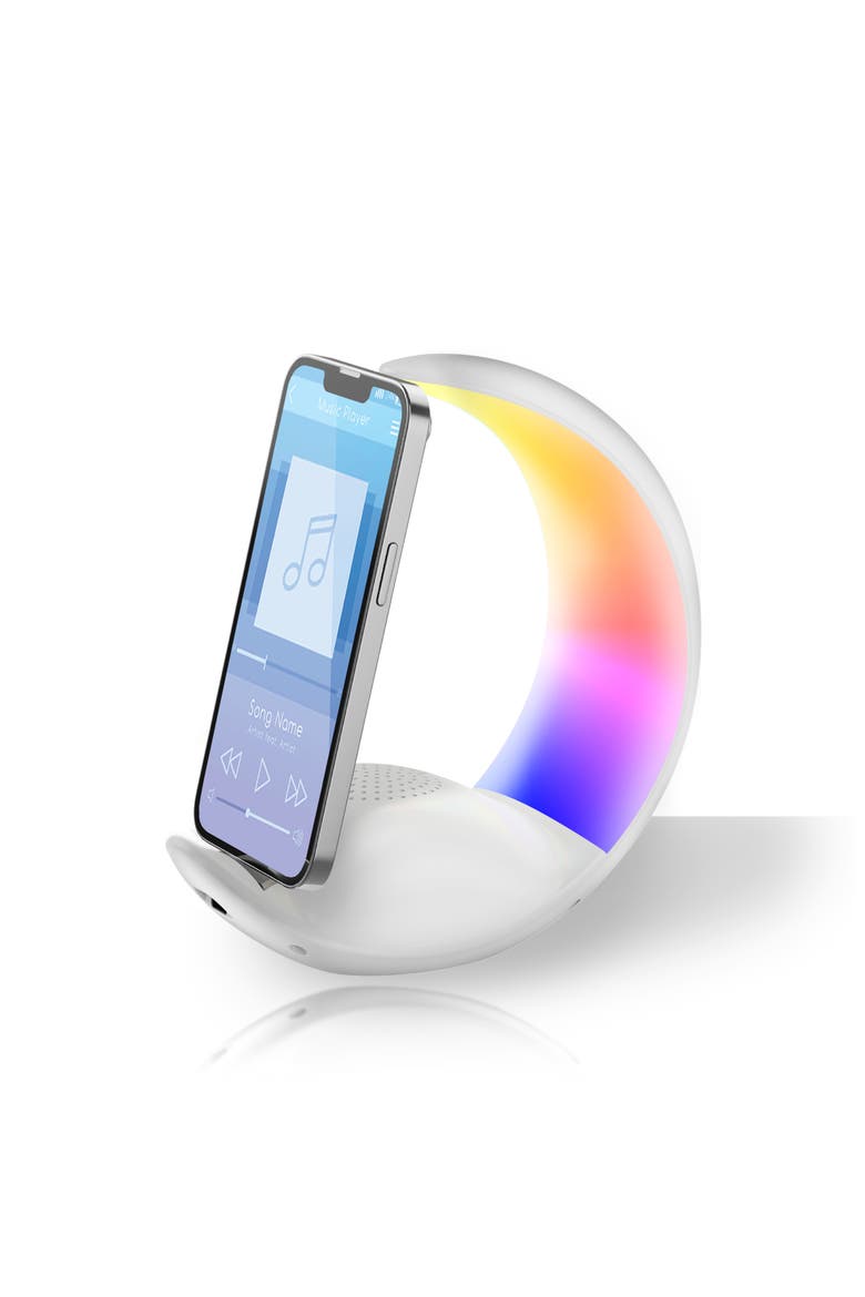 Moon Bluetooth Speaker, Alternate, color, WHITE