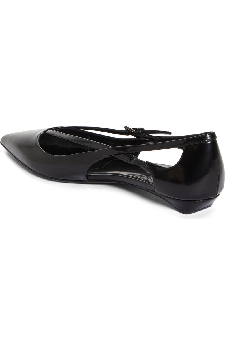Prada Strappy Pointed Toe Ballet Flat, Alternate, color,