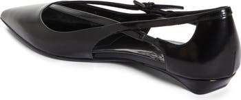 Strappy Pointed Toe Ballet Flat