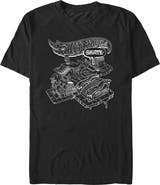 Hot Wheels Men's Hot Wheels Skateboarding Park Outline Graphic T-Shirt