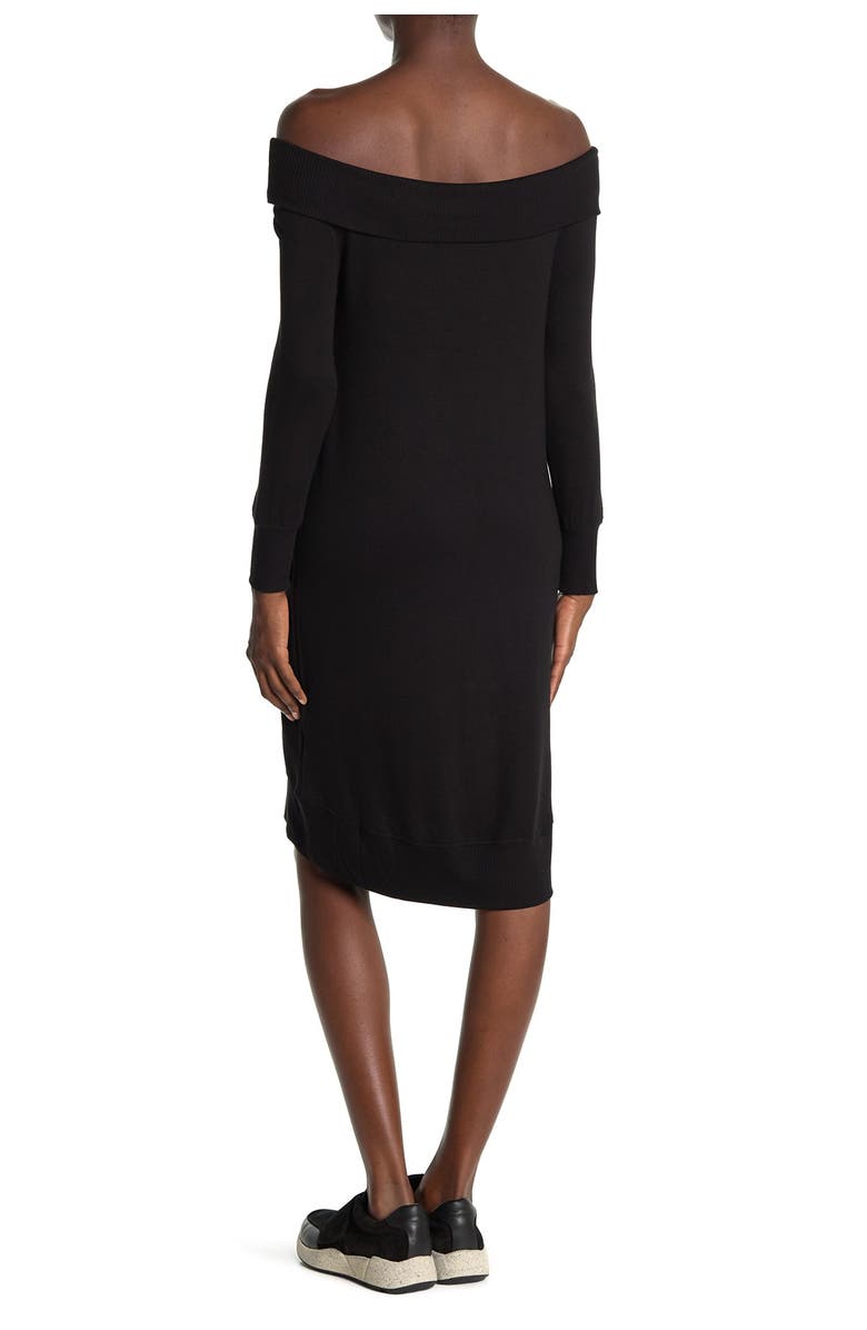 Fourteenth Place Off-The-Shoulder Tunic Sweater Dress, Alternate, color,