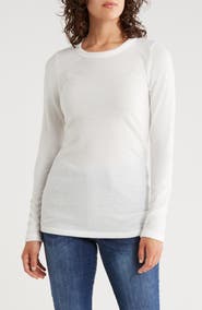 Renee C Brushed Knit Long Sleeve Top