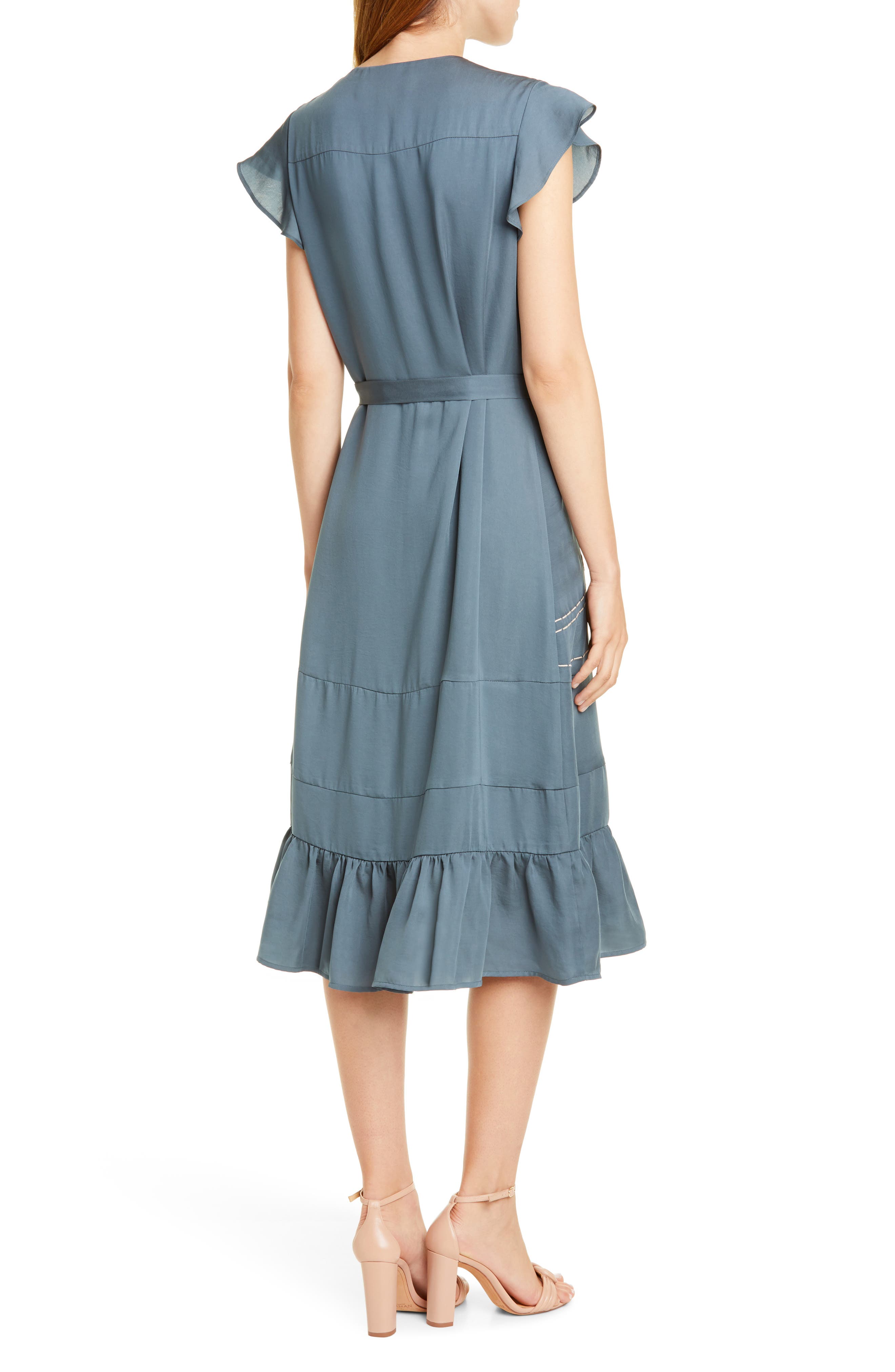 Dolan Cole Embroidered Button Front Dress (Women) | Nordstrom