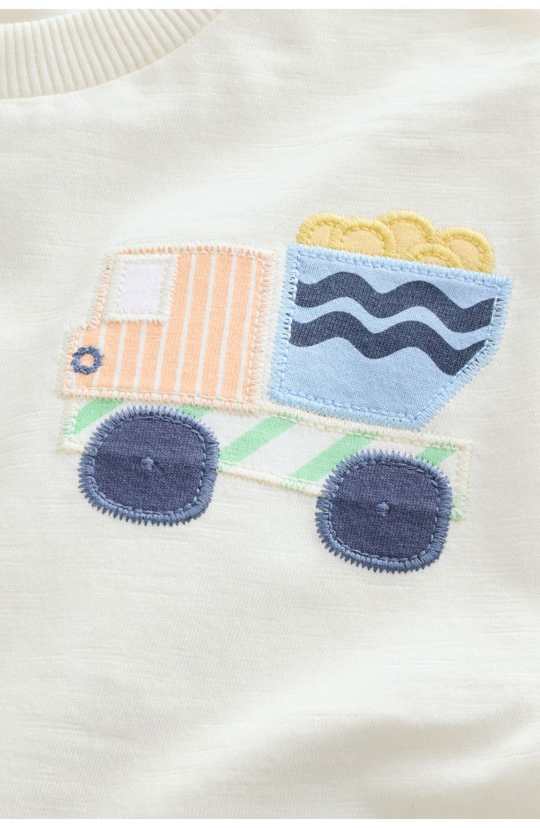 NEXT Kids' Digger Appliqué Cotton T-Shirt, Alternate, color, Neutral