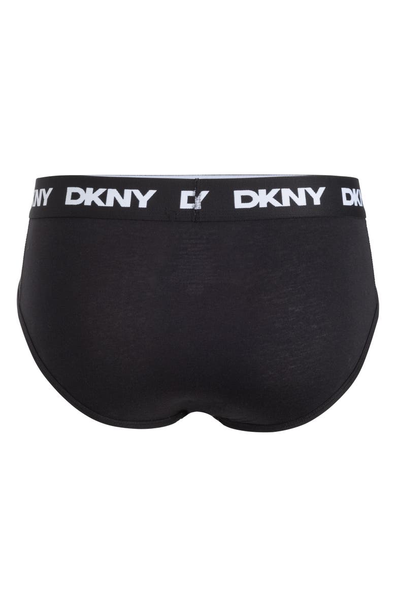 DKNY Pack of Four Briefs, Alternate, color, Black/Black/Black/Black