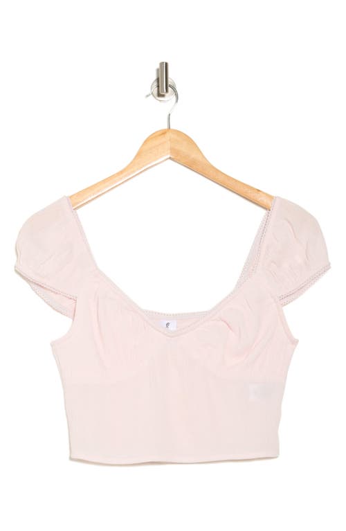 Abound Smocked Cap Sleeve Crop Top In Neutral