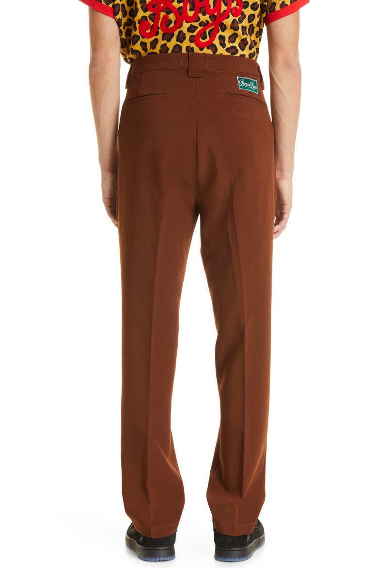Tailored Fit Flat Front Golf Pants (Nordstrom Exclusive), Alternate, color, BROWN