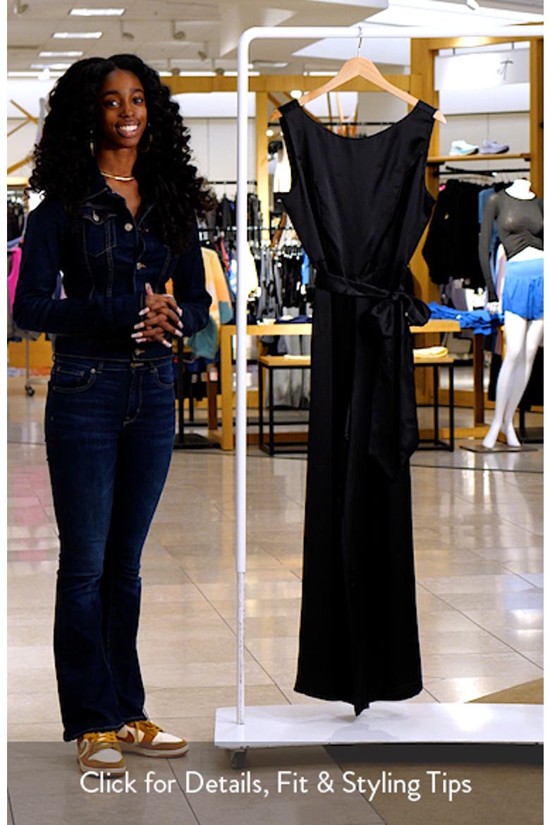 Tie Waist Wide Leg Jumpsuit video