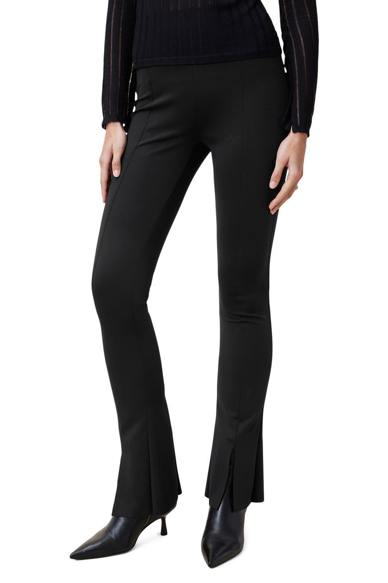 Ryla Slit Hem Flare Cuffs, Main, color, BLACK