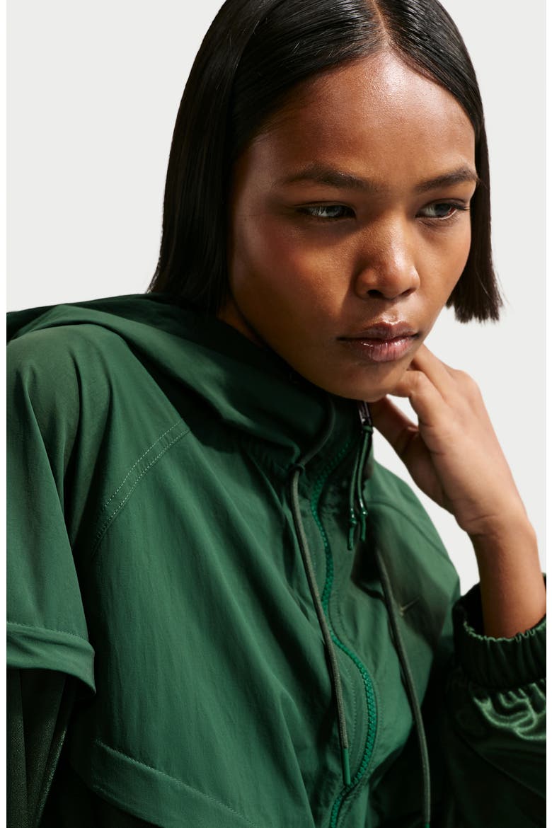 Oversize Windrunner Jacket, Alternate, color, FIR/ FIR/ FIR