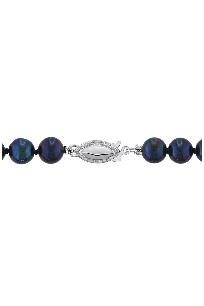Cultured Pearl Bracelet, 7–7.5mm, Alternate, color, BLACK