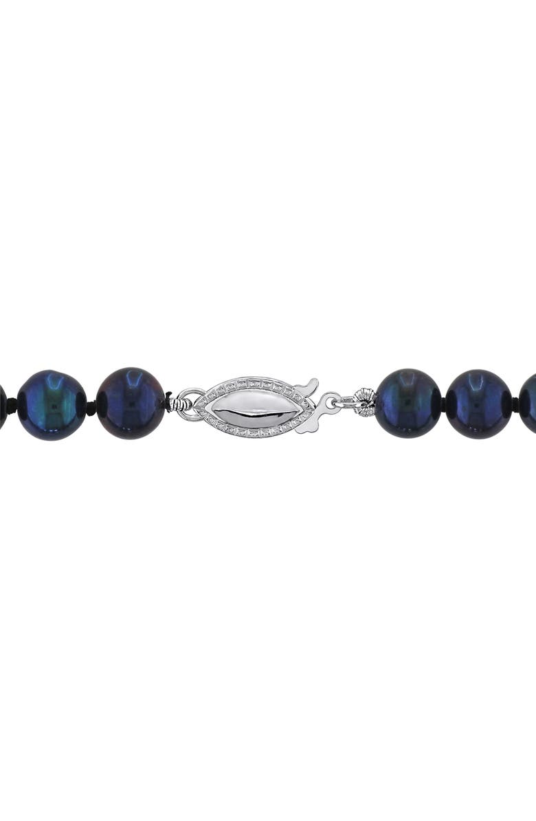 DELMAR Cultured Pearl Bracelet, 7–7.5mm, Alternate, color, Black