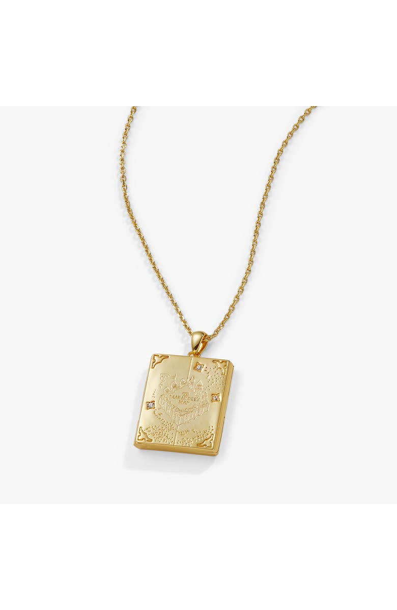 Alex and Ani Harry Potter<sup>™</sup> Mischief Managed Locket Necklace, Main, color, 