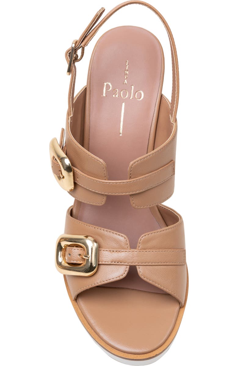Linea Paolo Elvie Slingback Wedge Sandal, Alternate, color, Desert