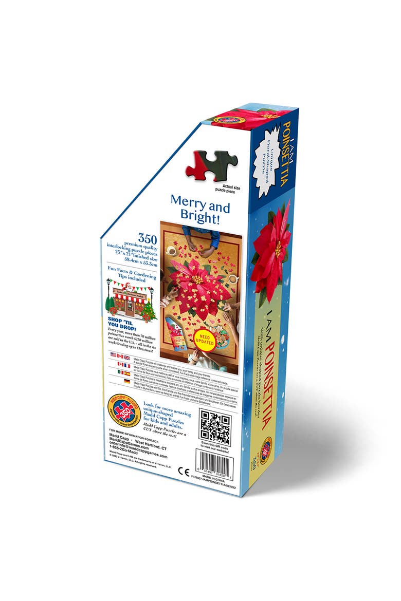 Poinsettia 350 Piece Jigsaw Puzzle, Alternate, color, Multicolored