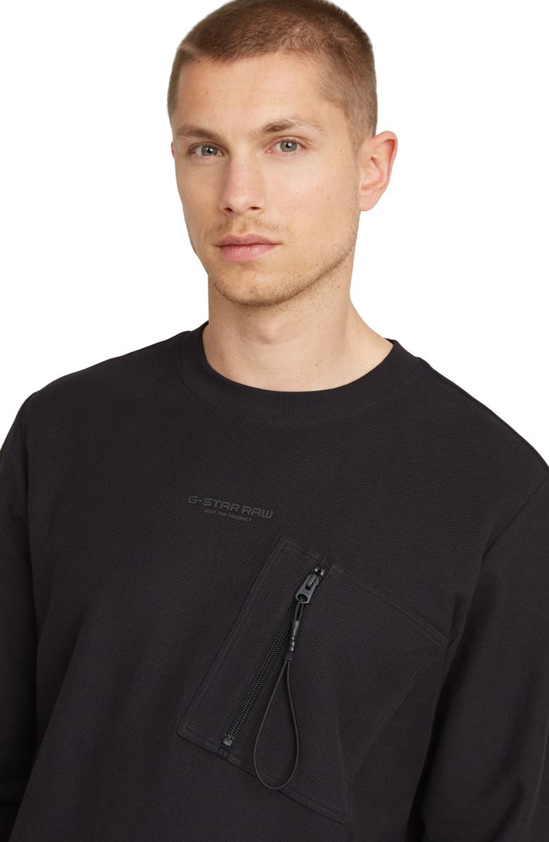 G-STAR Tweeter Long Sleeve Organic Cotton Pocket T-Shirt, Alternate, color,