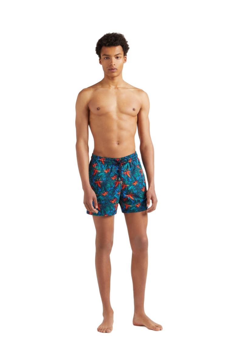 Vilebrequin Men's Tropical Flower Stretch Swim Trunks, Main, color,
