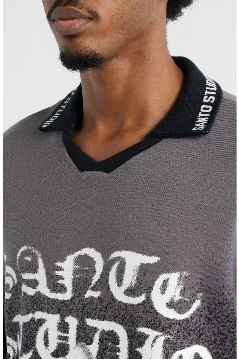 Khalil Rountree Lotus Knit Jersey, Alternate, color, BLACK