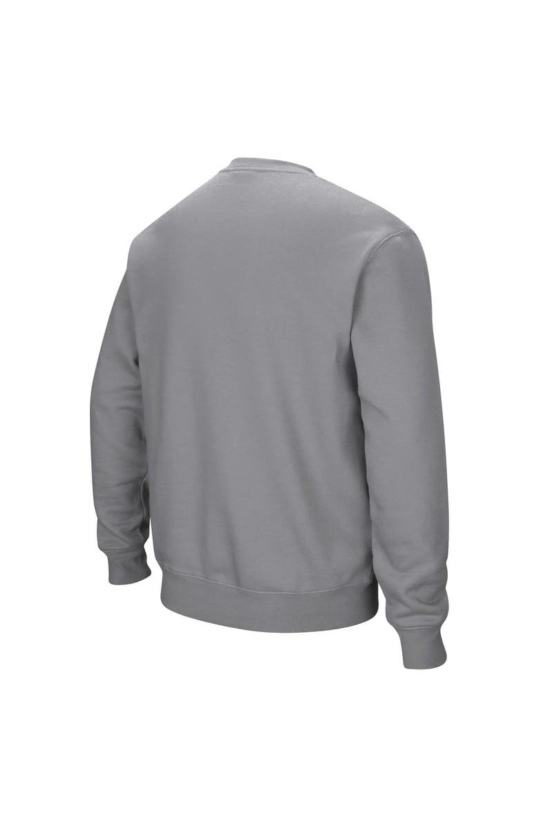 COLOSSEUM Men's Colosseum Heather Gray Ole Miss Rebels Arch & Logo Pullover Sweatshirt, Alternate, color, Heather Gray