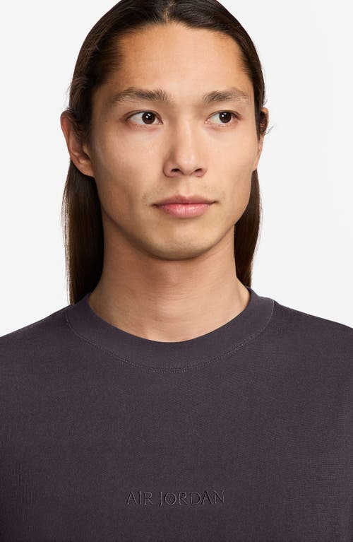 Jordan Air  Gradient Cotton Graphic T-shirt In Off Noir/black