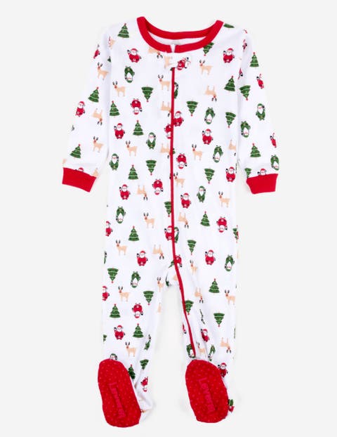 Kids Cotton Footed Printed Pajamas, Animal, Holiday & Fun Prints (Toddler, Little Kid & Big Kid)