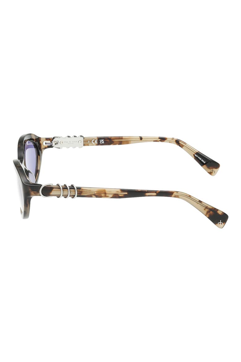 52mm Oval Sunglasses, Alternate, color, SHINY TAN CRYSTAL TORT BLUE LE