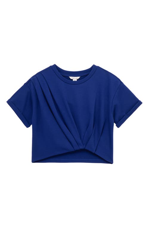 Habitual Kids Kids' Twisted Short Sleeve Top In Navy
