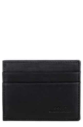 Front Pocket Leather Magnetic Money Clip Wallet