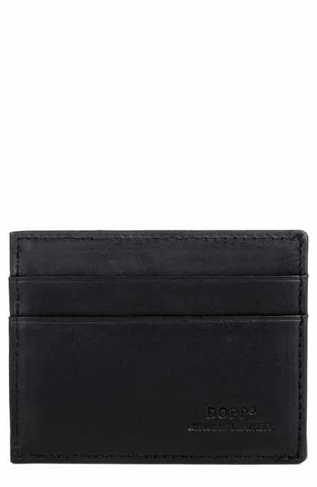 Front Pocket Leather Magnetic Money Clip Wallet
