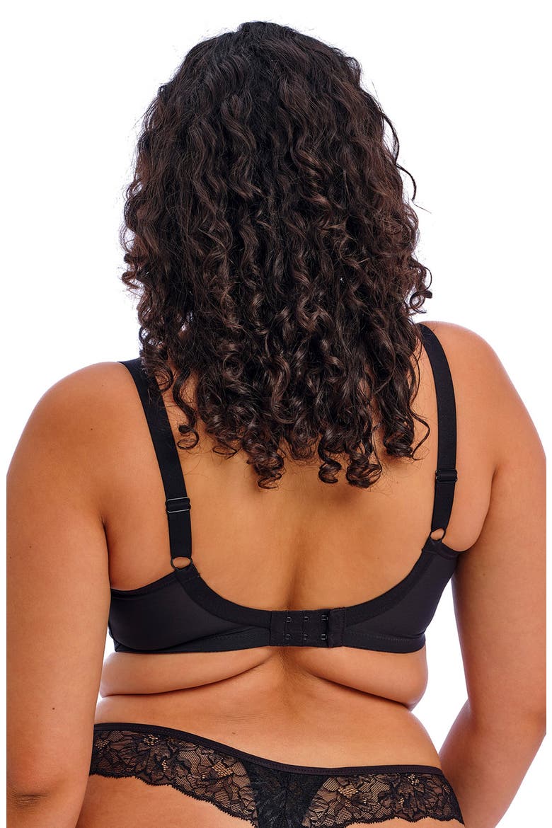 Brianna Underwire Strappy Plunge Bra, Alternate, color, BLACK