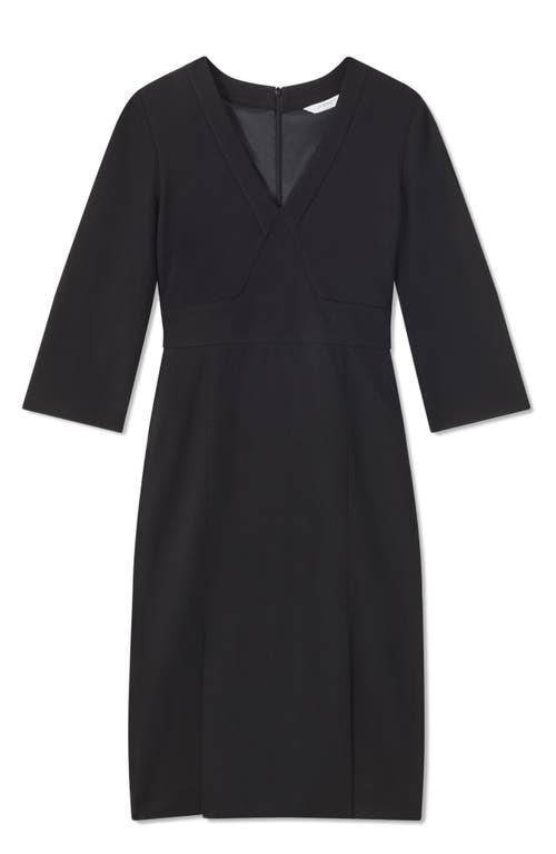 Lk Bennett Sky Sheath Dress In Black