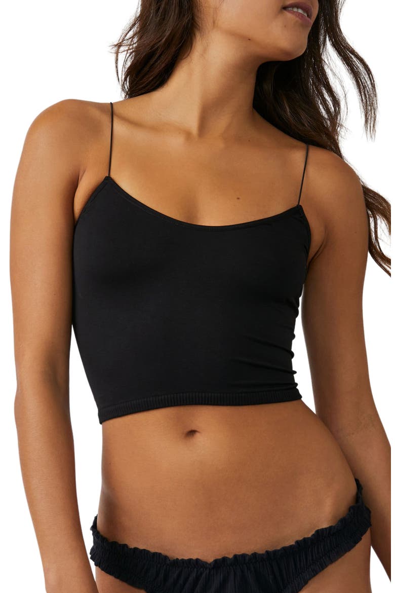 Intimately FP Crop Camisole, Alternate, color, BLACK