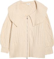 SUGARLIPS Mitchell Crop Zip Cardigan