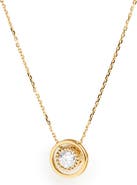 ZARUX Eternal Halo Diamond Pendant Necklace