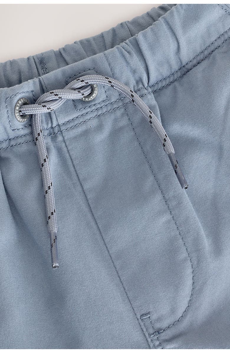 NEXT Kids' Light Blue Cotton Drawstring Shorts, Alternate, color, 