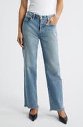 MOUSSY VINTAGE Sebring Frayed Straight Leg Jeans